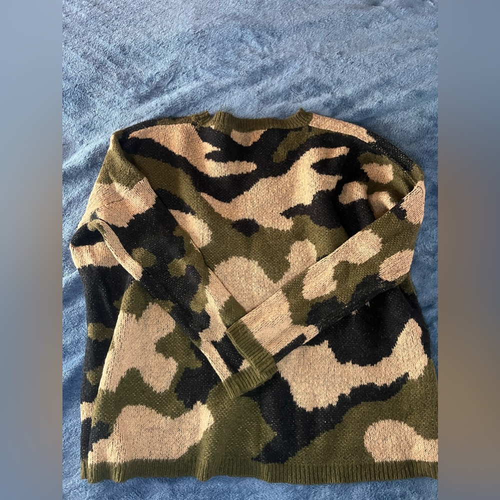 Fab’rik Camo Knit Sweater